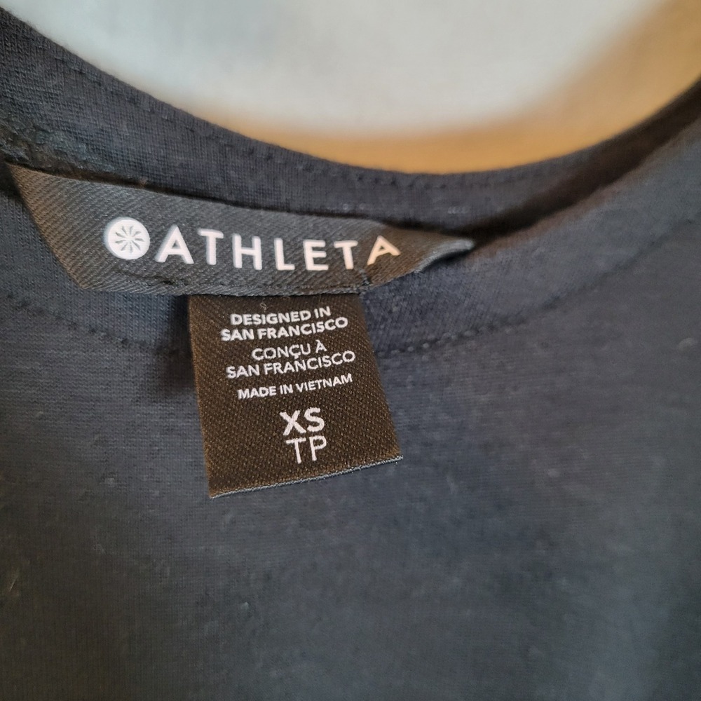 Athleta Womens Tank Pockets Jogger Jumpsuit Size XS Black Athleisure Loungewear - Picture 11 of 11